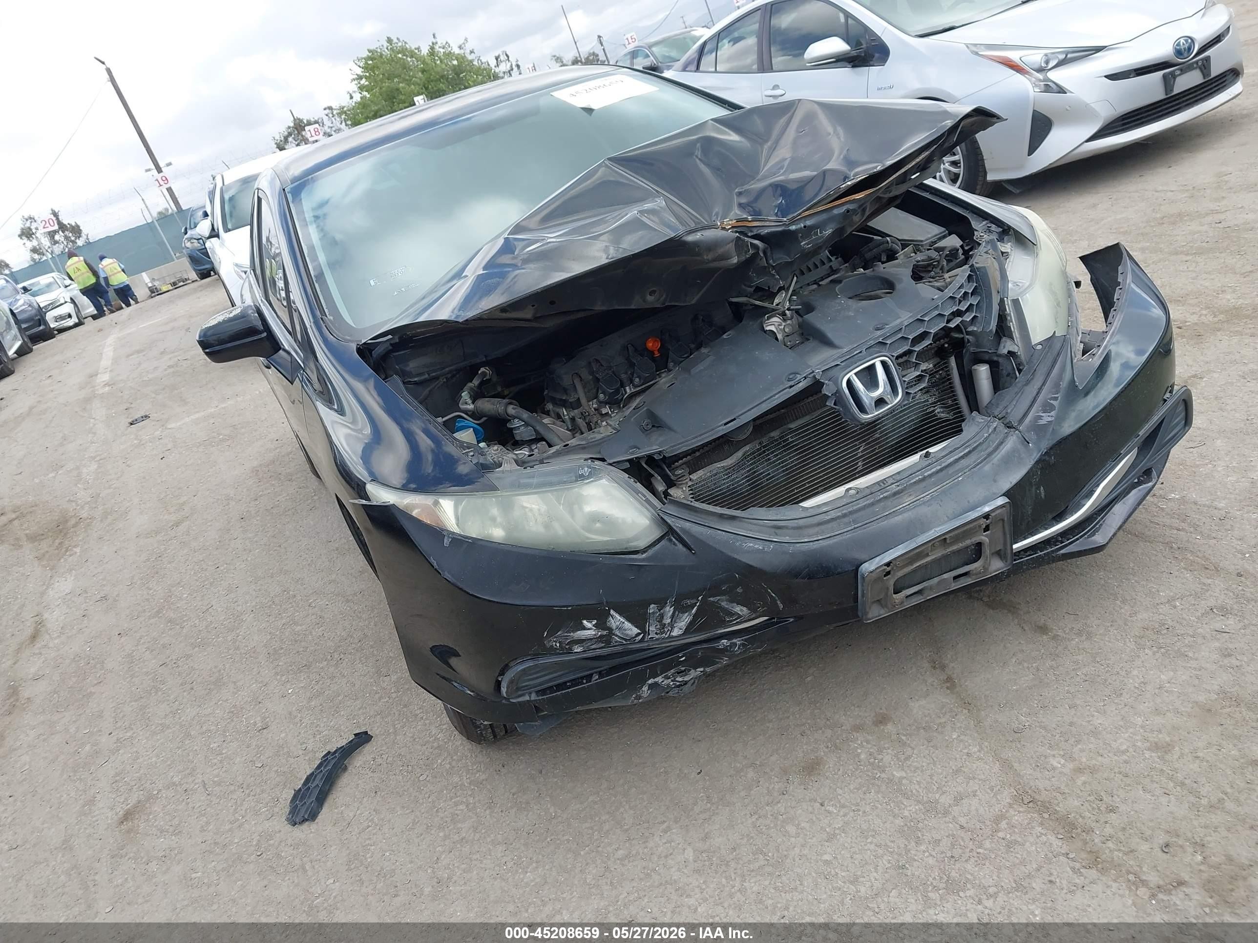 2014 Honda Civic Lx Черный vin: 19XFB2F54EE233025