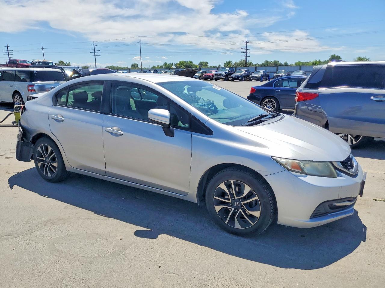 2014 Honda Civic Lx Brown vin: 19XFB2F54EE237740