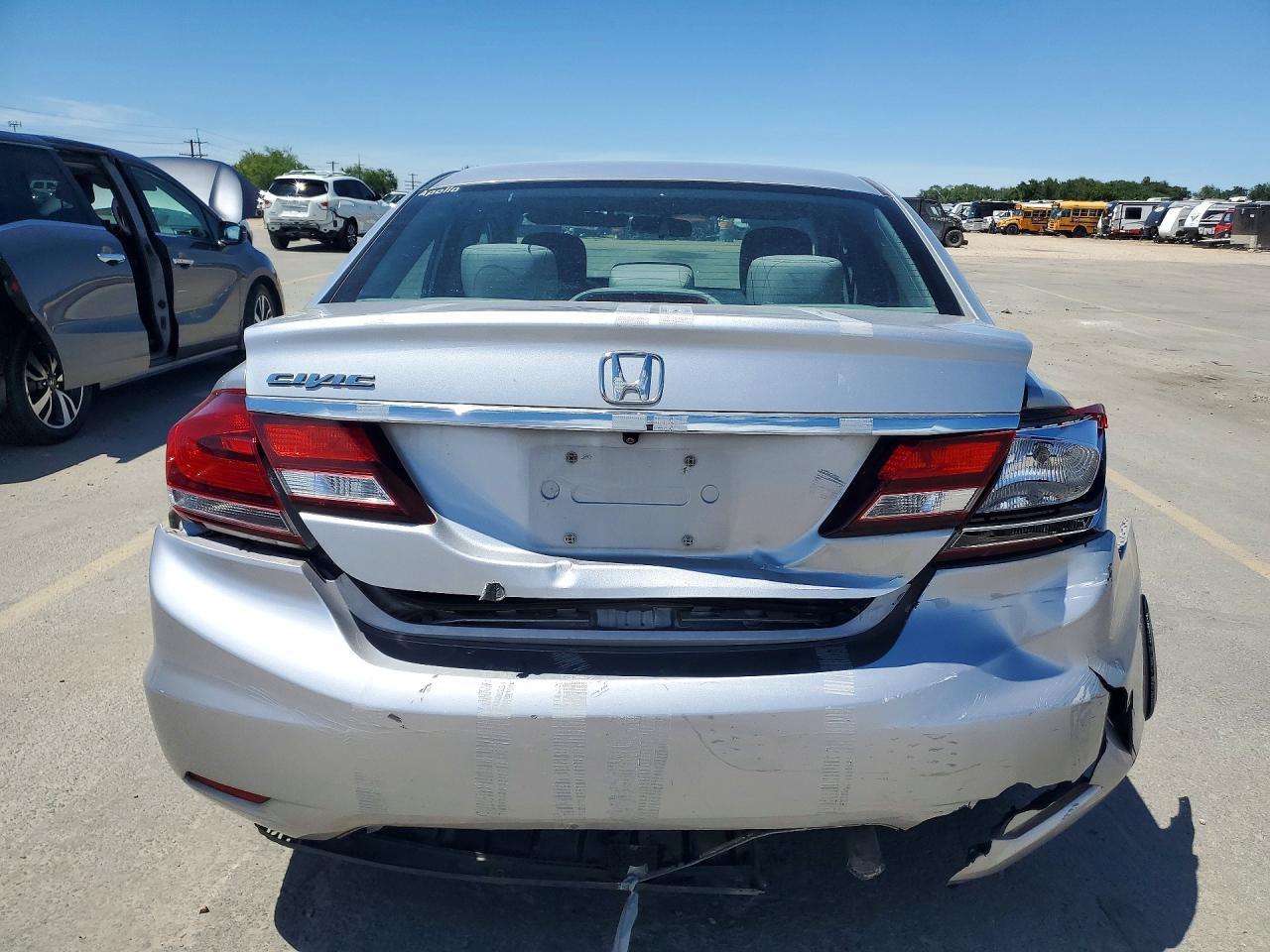 2014 Honda Civic Lx Brown vin: 19XFB2F54EE237740