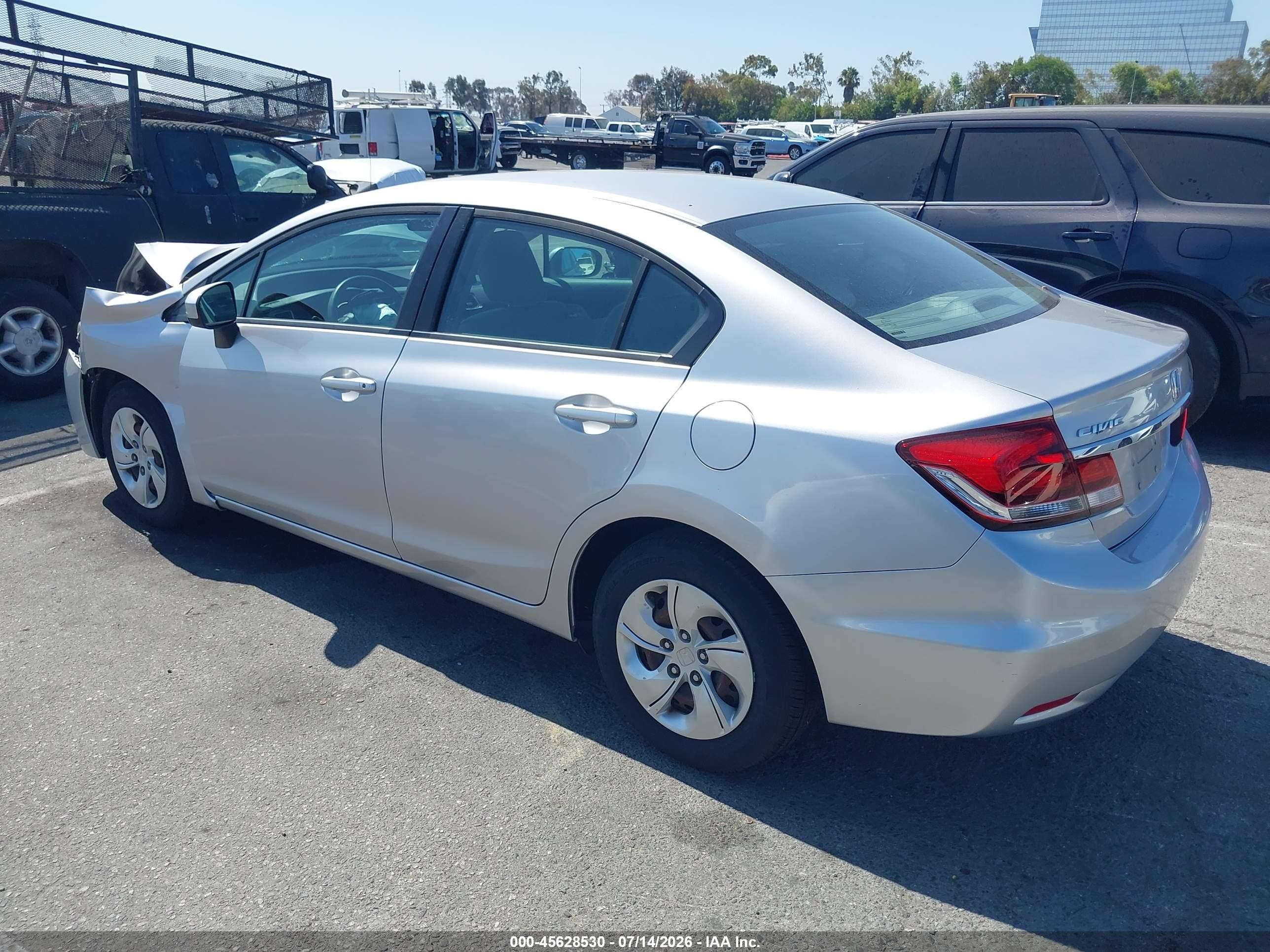 2014 Honda Civic Lx Silver vin: 19XFB2F54EE238046