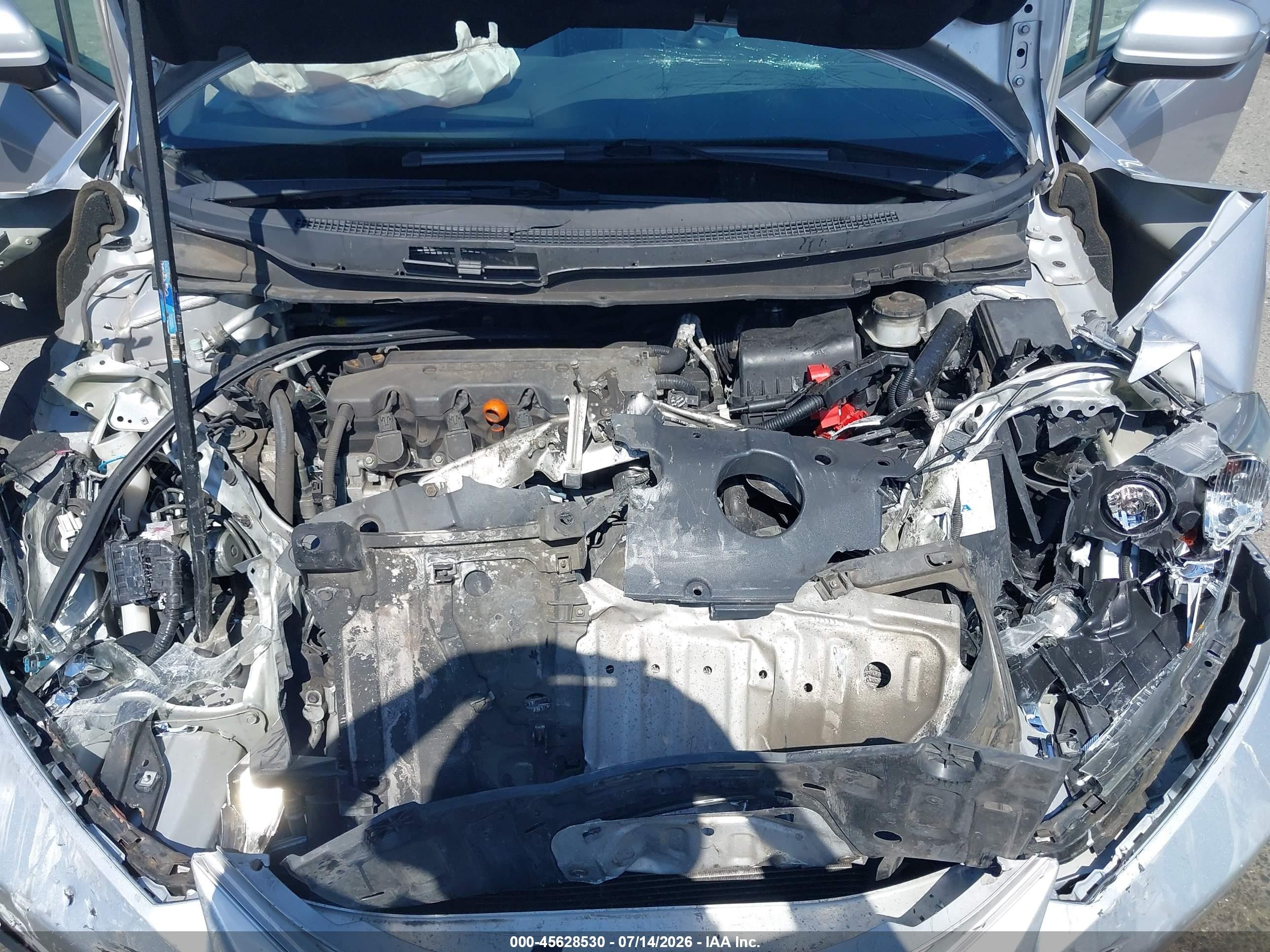 2014 Honda Civic Lx Silver vin: 19XFB2F54EE238046