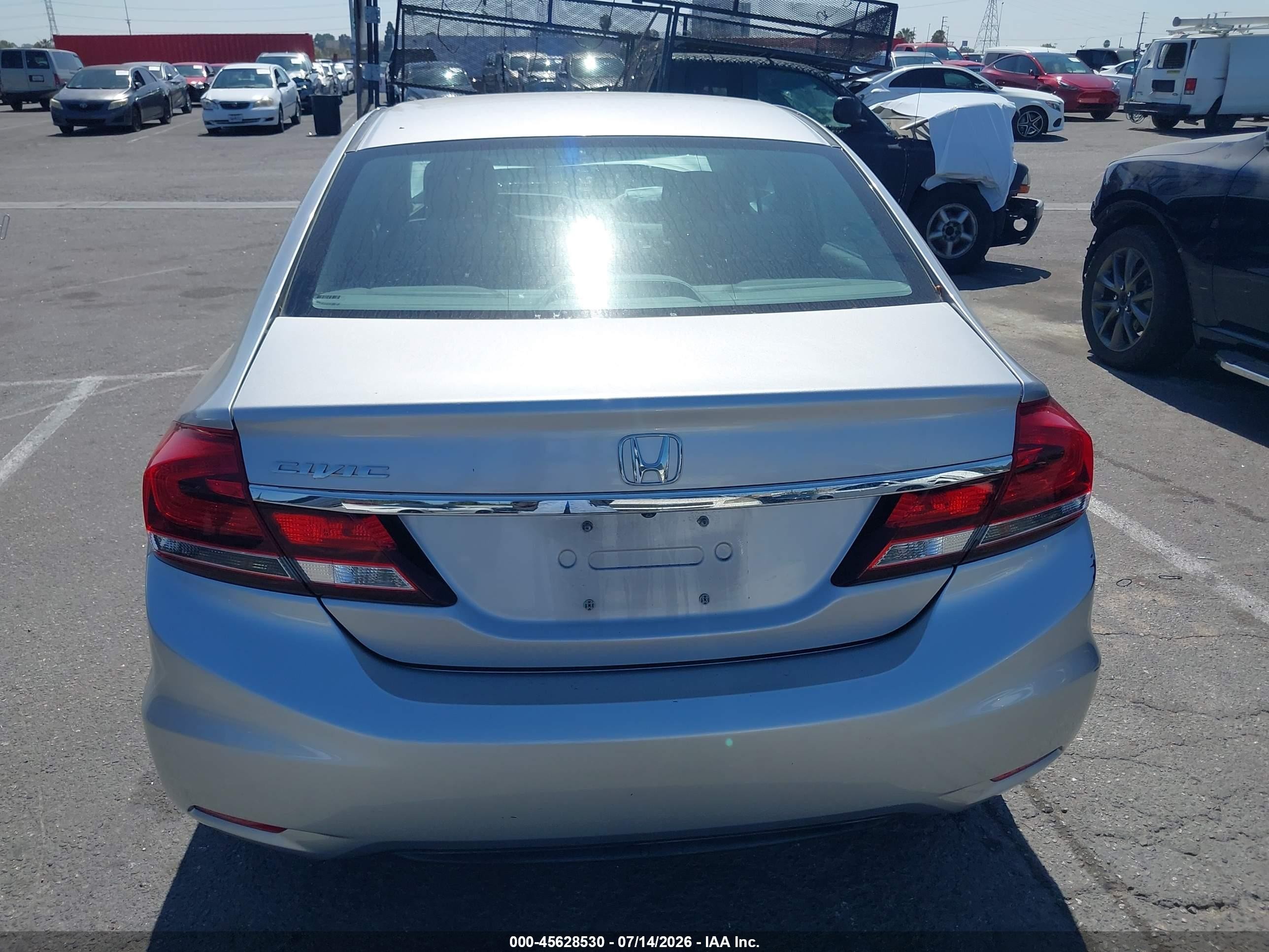 2014 Honda Civic Lx Silver vin: 19XFB2F54EE238046