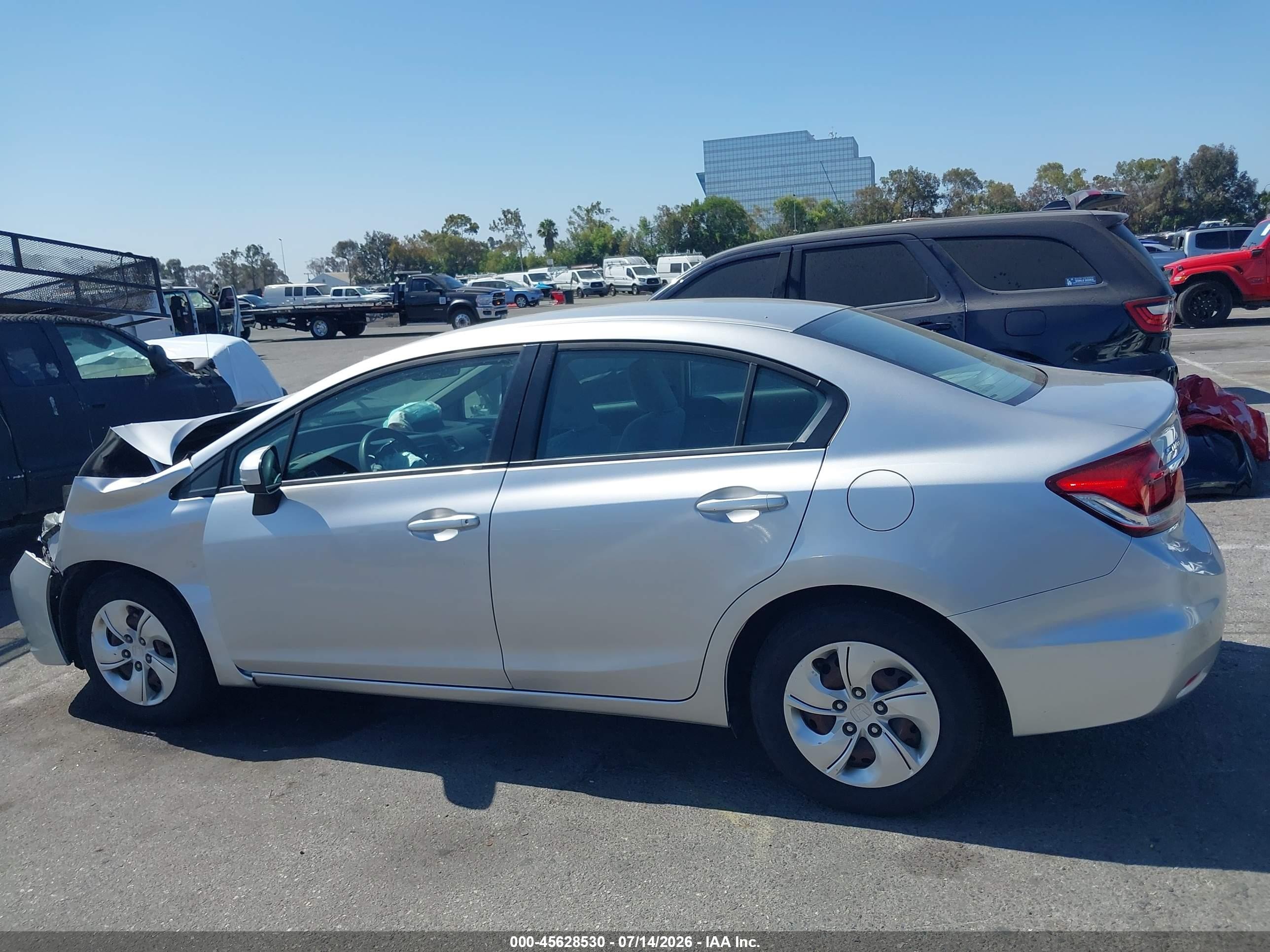 2014 Honda Civic Lx Silver vin: 19XFB2F54EE238046