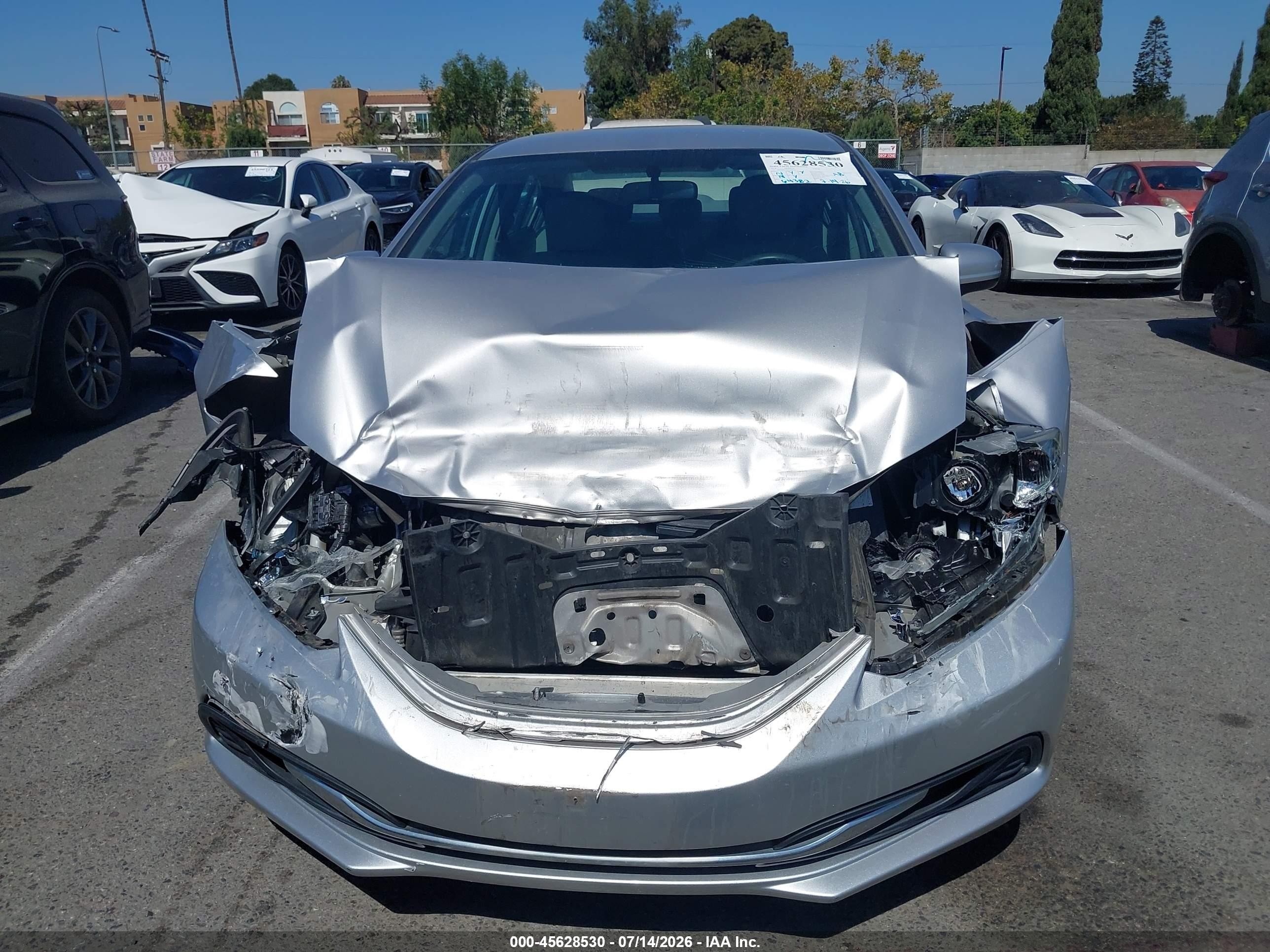 2014 Honda Civic Lx Silver vin: 19XFB2F54EE238046