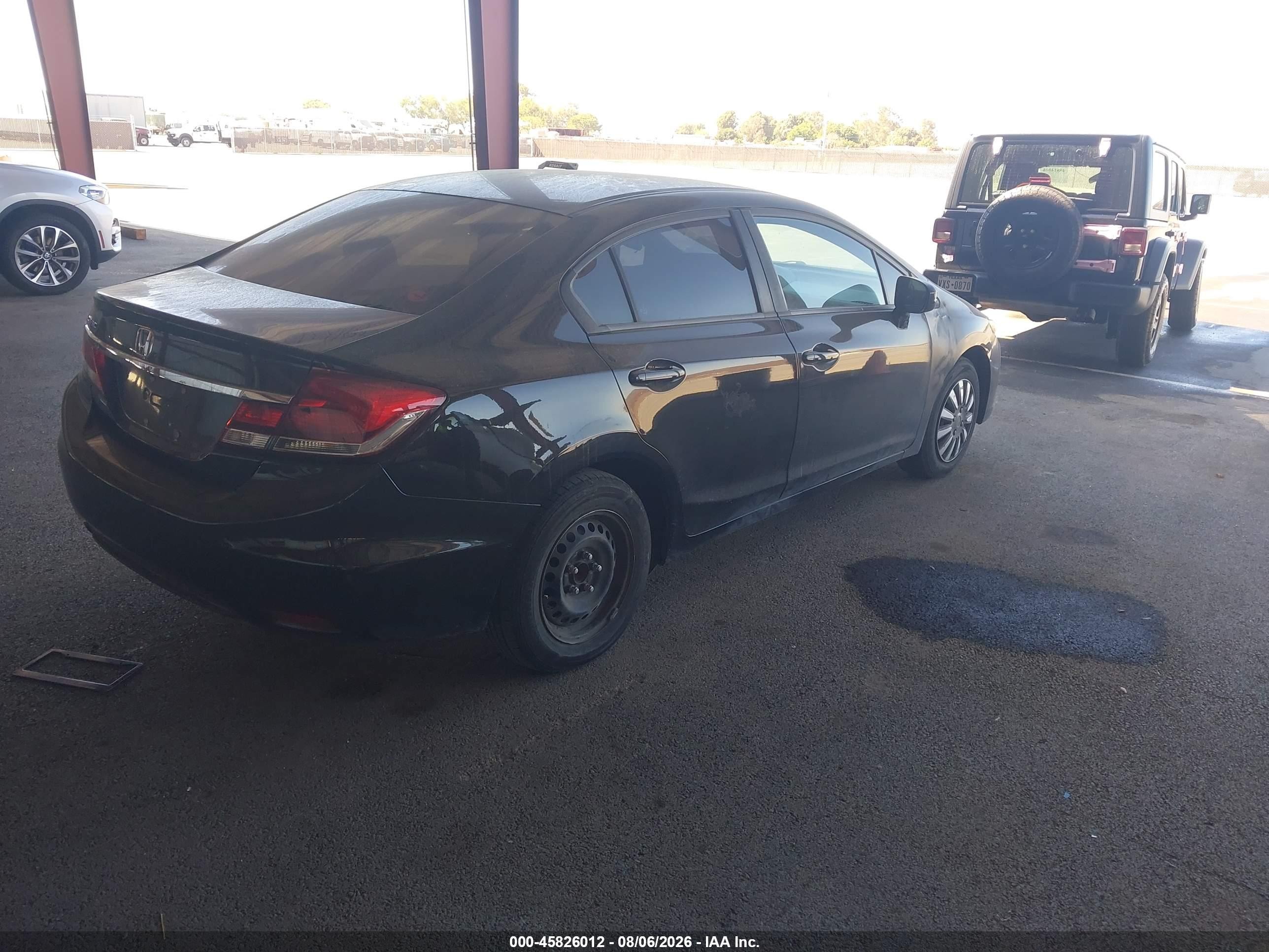 2014 Honda Civic Lx Black vin: 19XFB2F54EE249077