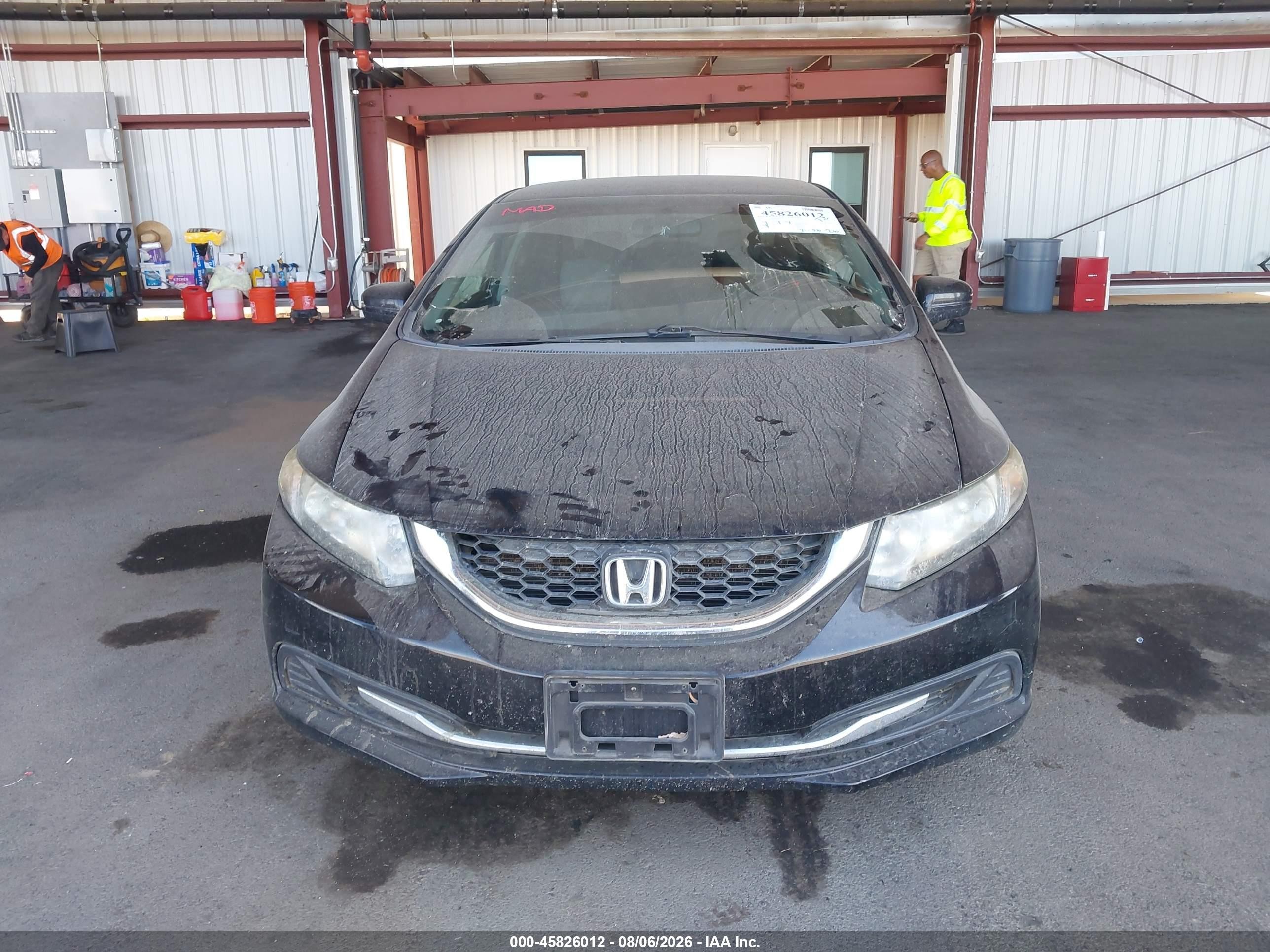 2014 Honda Civic Lx Black vin: 19XFB2F54EE249077