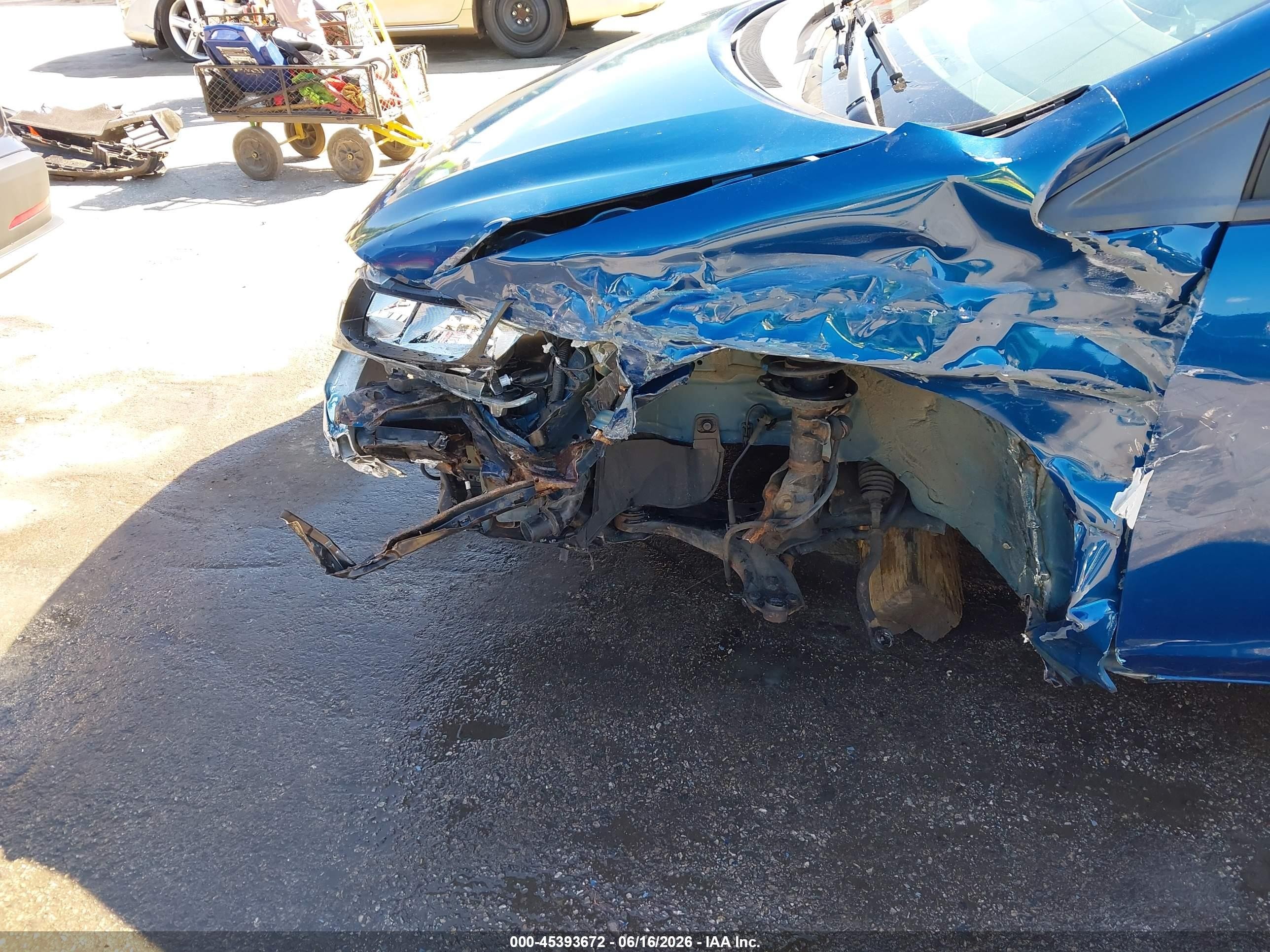 2014 Honda Civic Lx Blue vin: 19XFB2F54EE255607