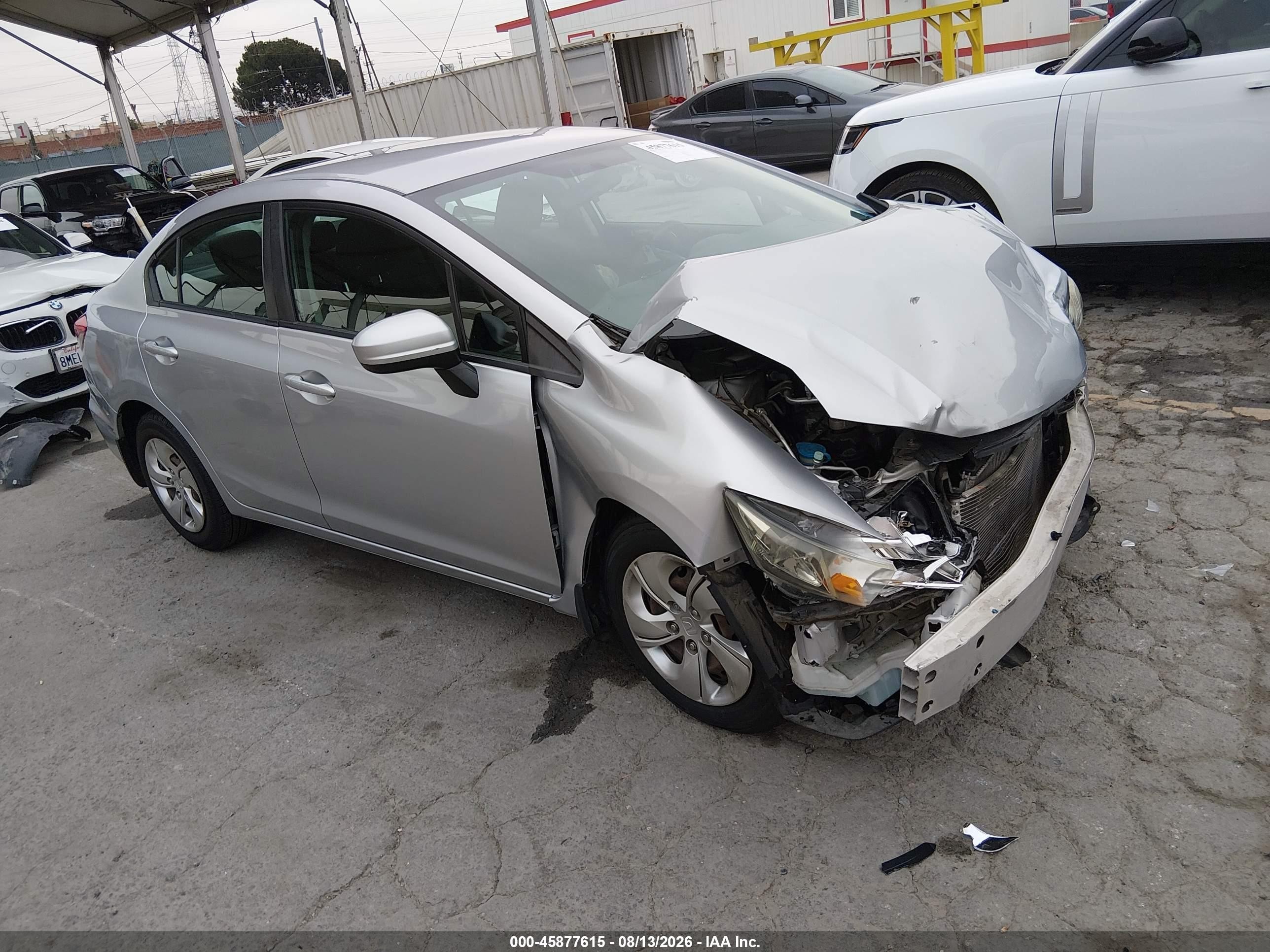2014 Honda Civic Lx Silver vin: 19XFB2F54EE271600