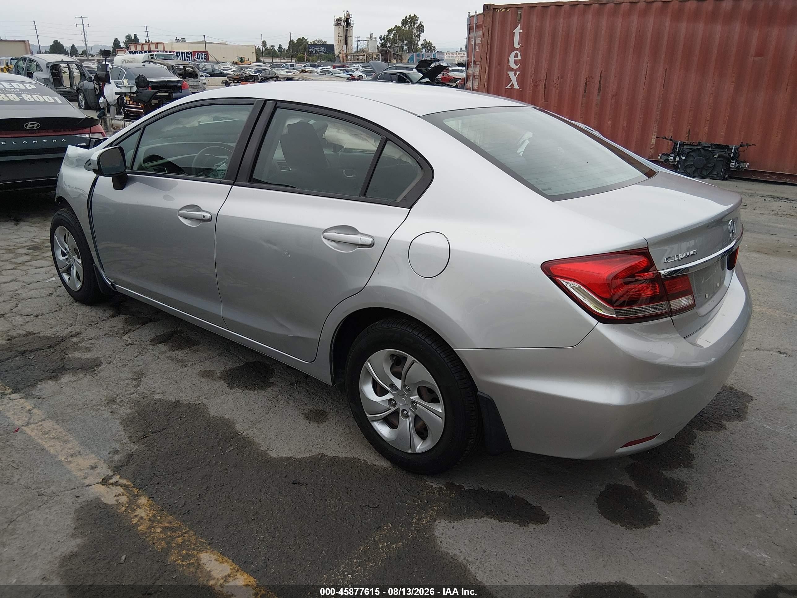 2014 Honda Civic Lx Silver vin: 19XFB2F54EE271600