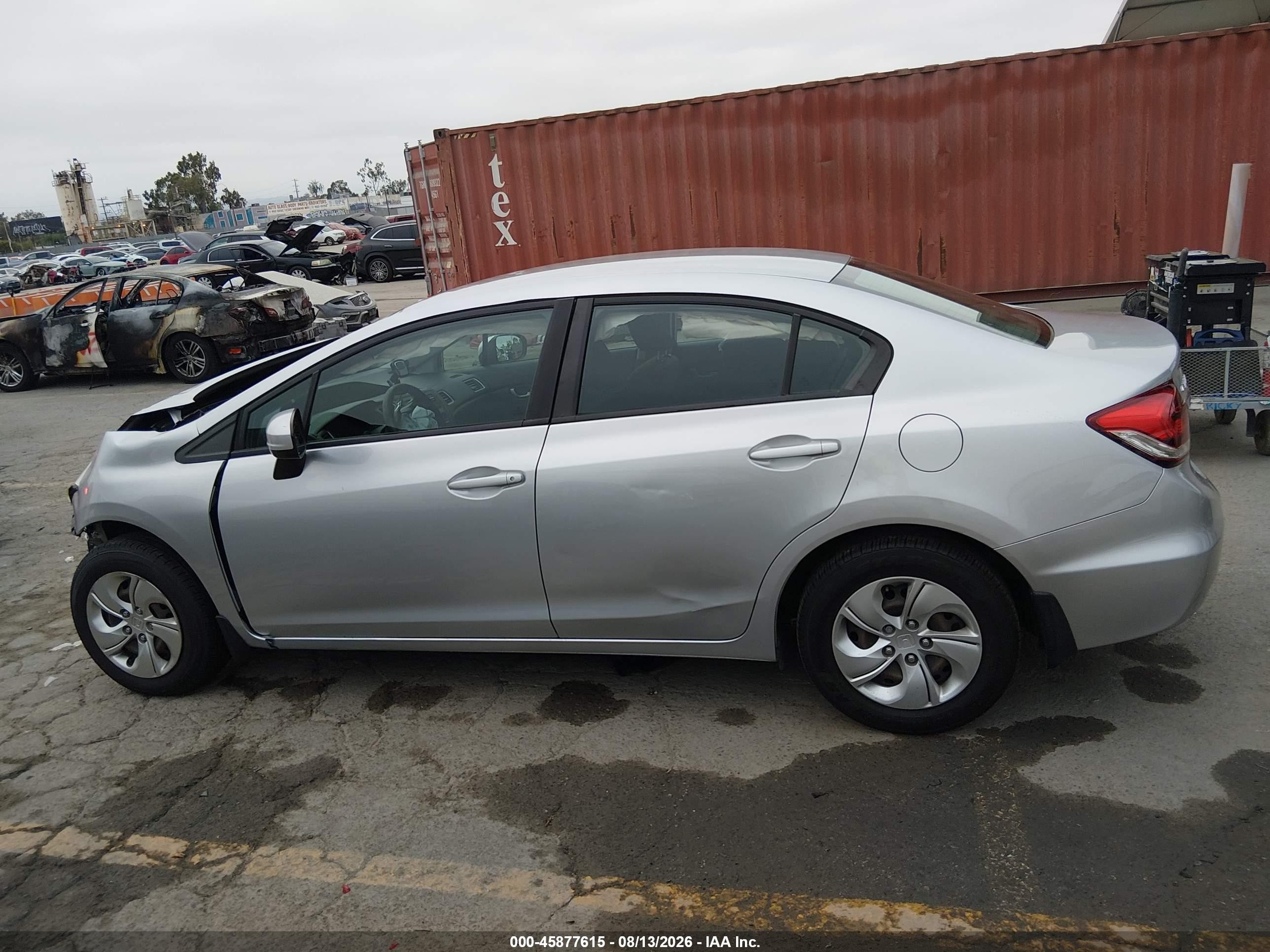 2014 Honda Civic Lx Silver vin: 19XFB2F54EE271600
