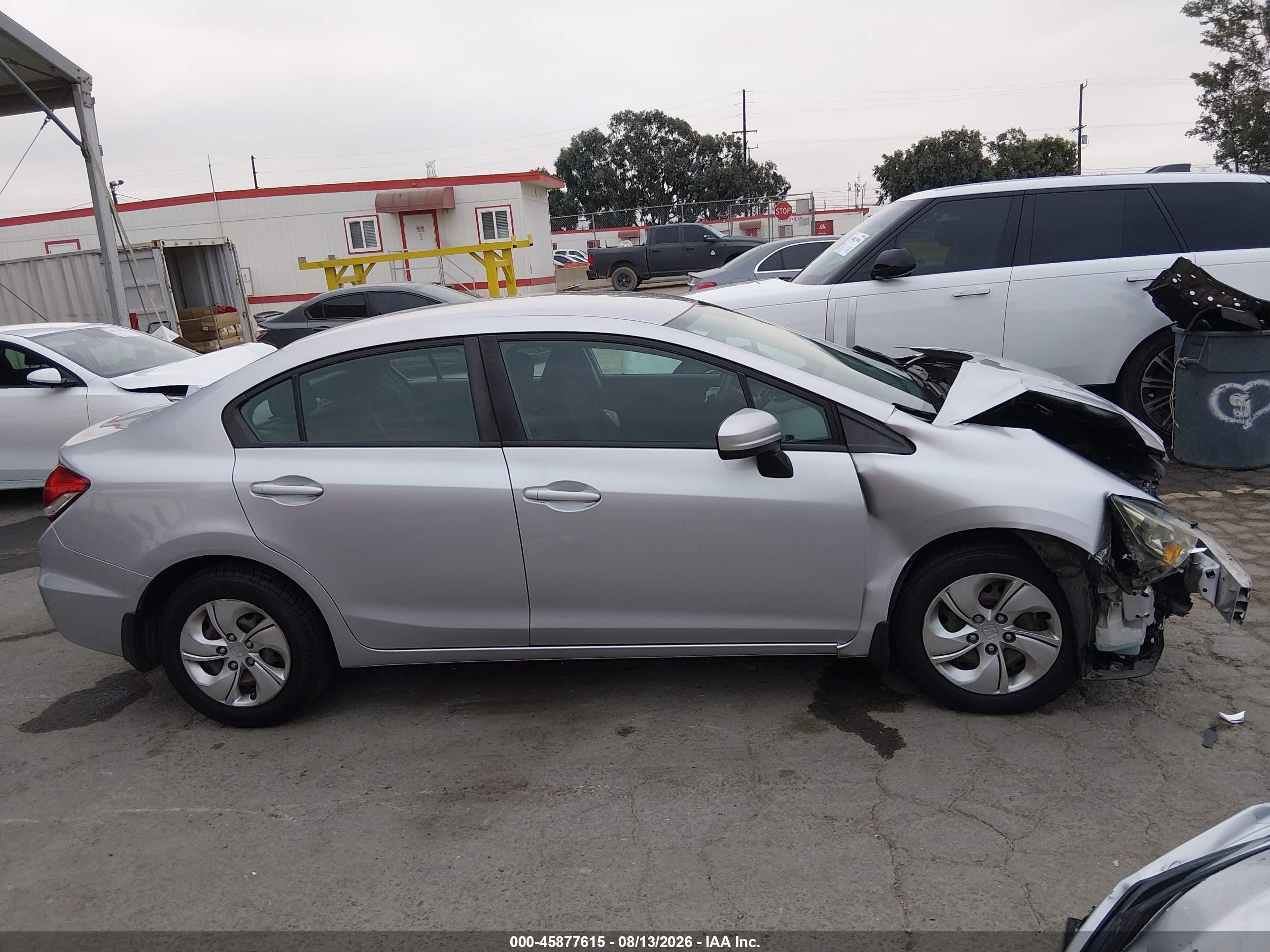 2014 Honda Civic Lx Silver vin: 19XFB2F54EE271600