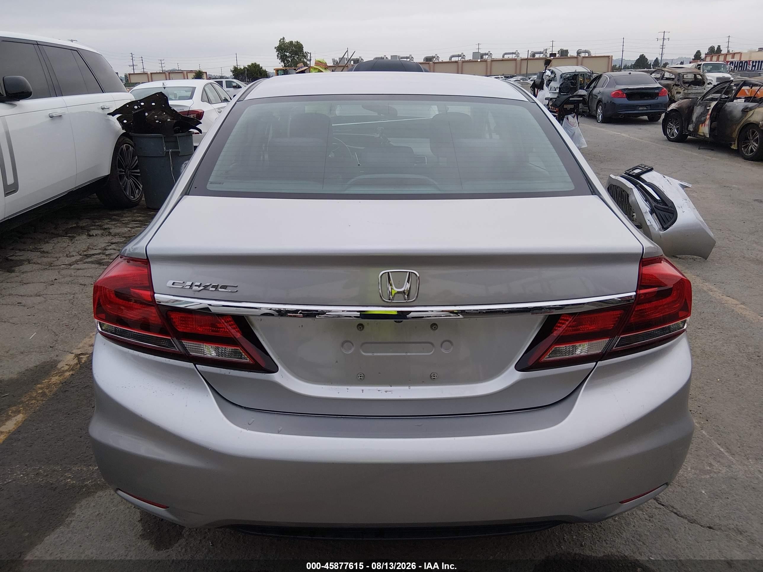 2014 Honda Civic Lx Silver vin: 19XFB2F54EE271600