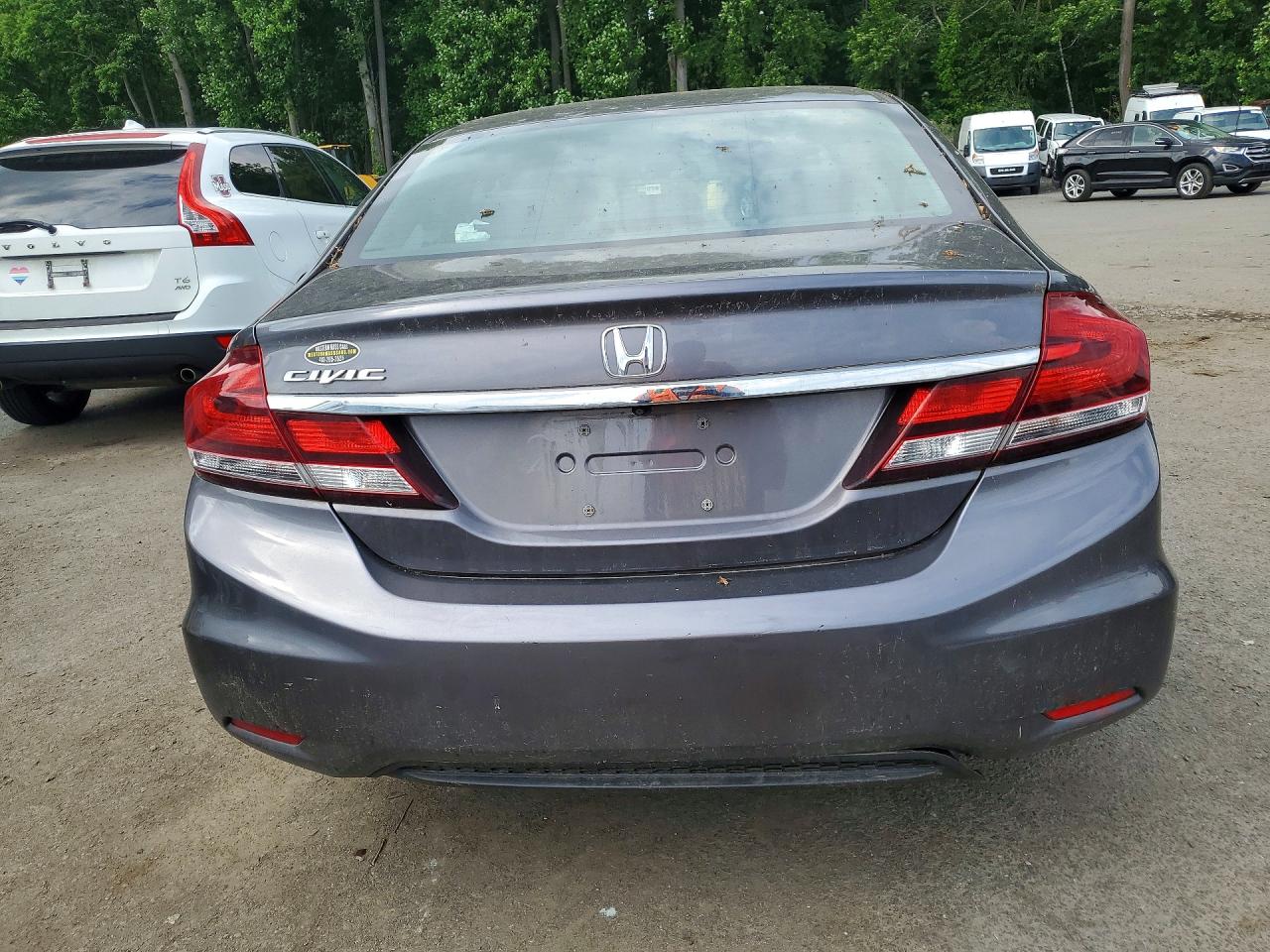 2015 Honda Civic Lx Charcoal vin: 19XFB2F54FE011196