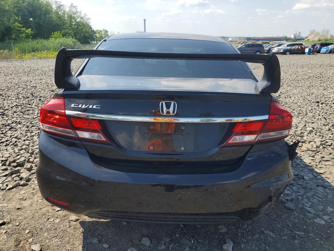 2015 Honda Civic Lx Black vin: 19XFB2F54FE015457