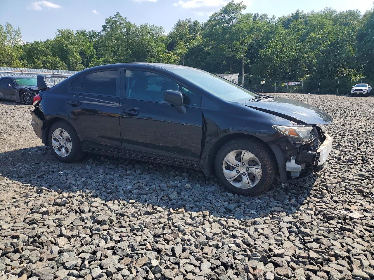 2015 Honda Civic Lx Black vin: 19XFB2F54FE015457