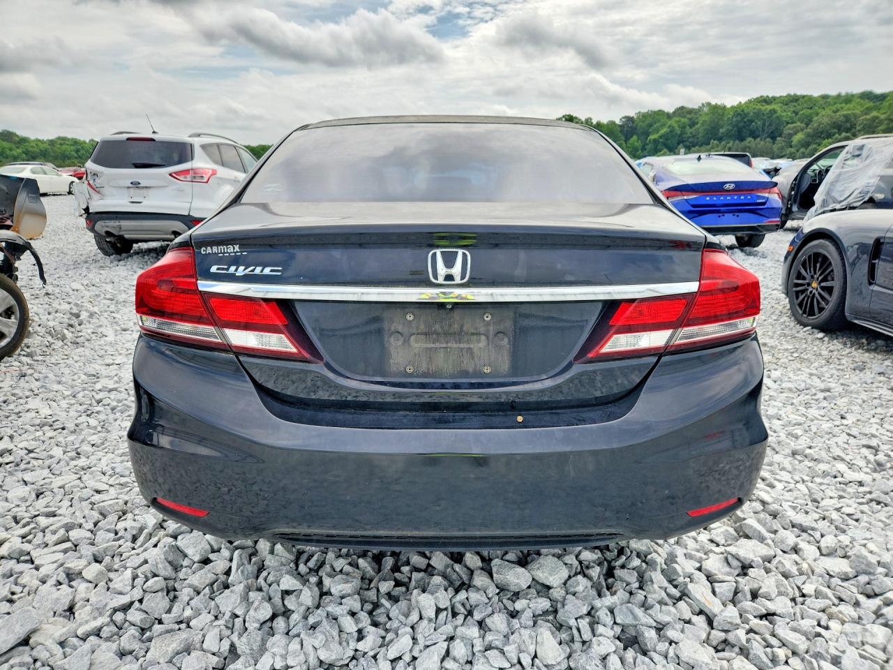 2015 Honda Civic Lx Black vin: 19XFB2F54FE030637