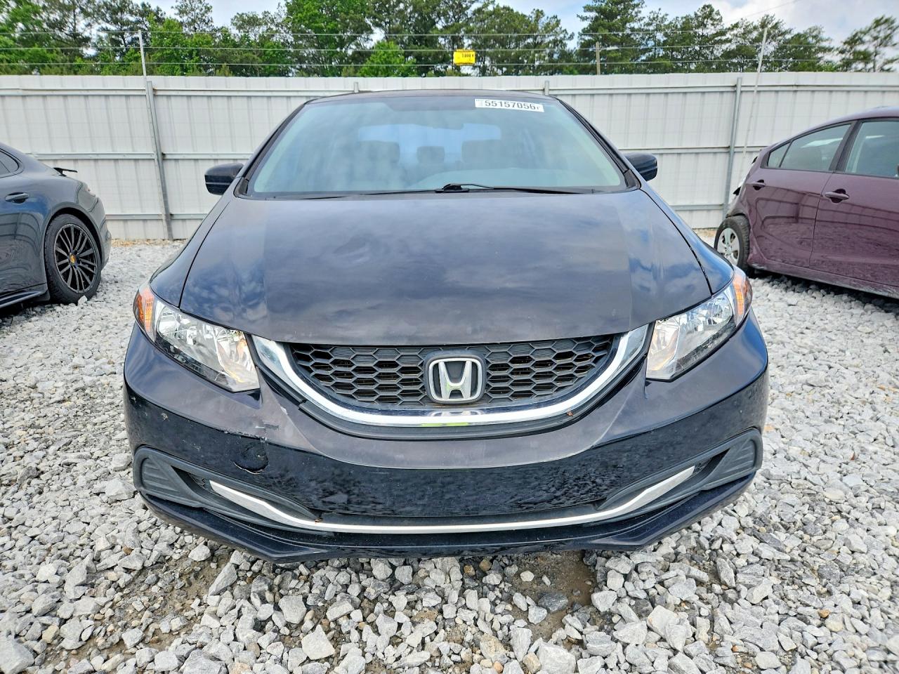 2015 Honda Civic Lx Black vin: 19XFB2F54FE030637