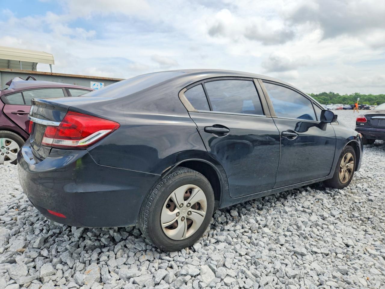 2015 Honda Civic Lx Black vin: 19XFB2F54FE030637