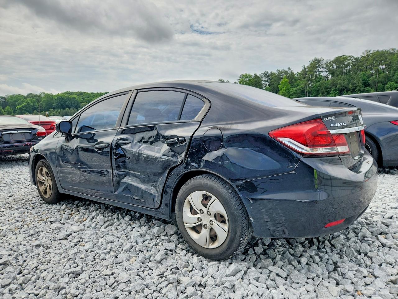 2015 Honda Civic Lx Black vin: 19XFB2F54FE030637