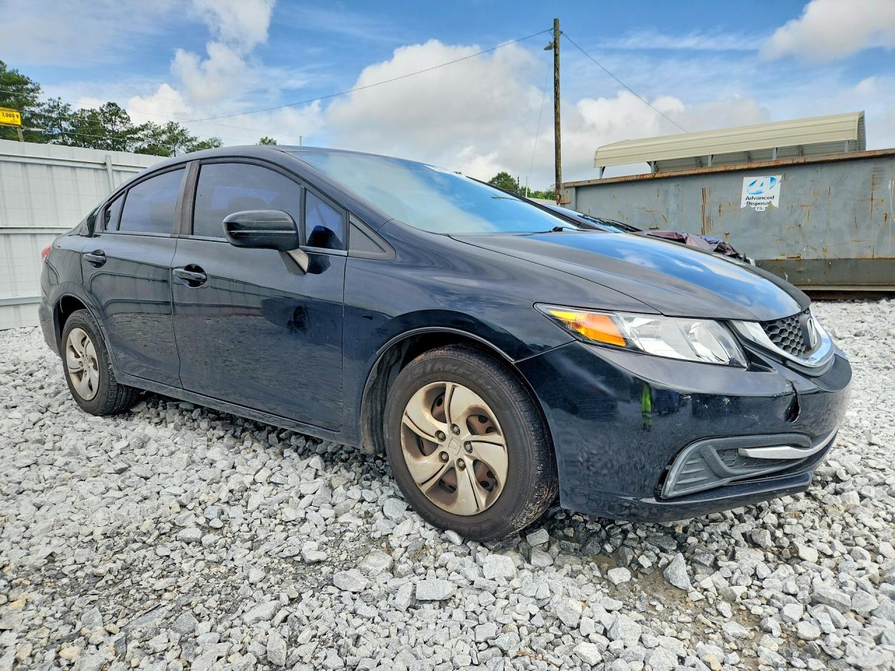 2015 Honda Civic Lx Black vin: 19XFB2F54FE030637