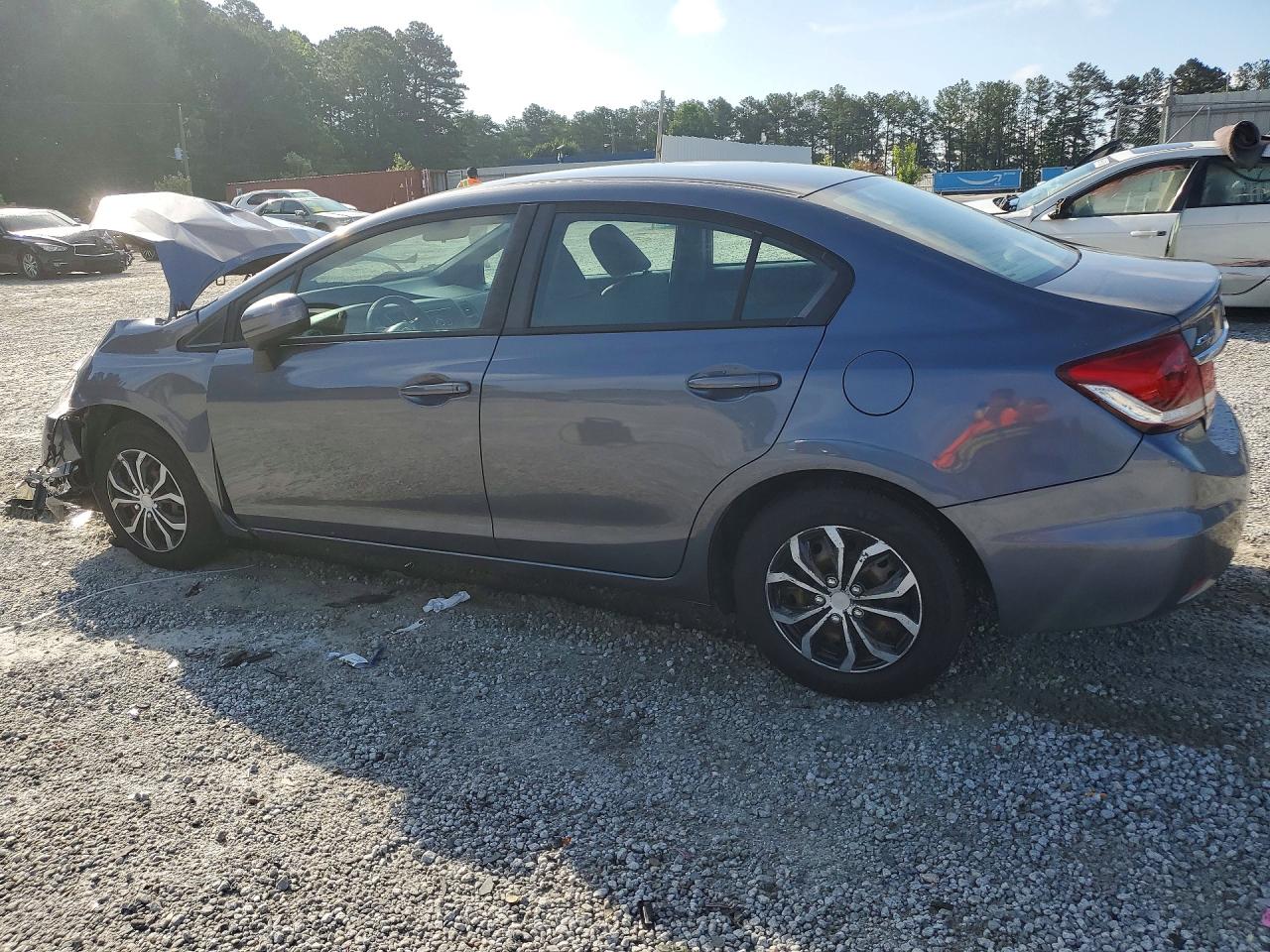 2015 Honda Civic Lx Gray vin: 19XFB2F54FE038804
