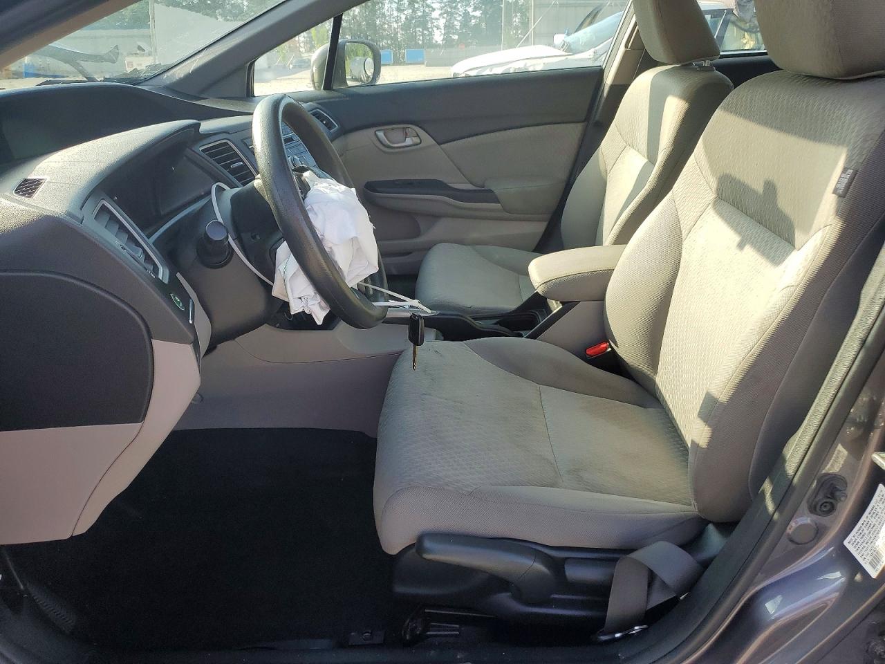 2015 Honda Civic Lx Gray vin: 19XFB2F54FE038804