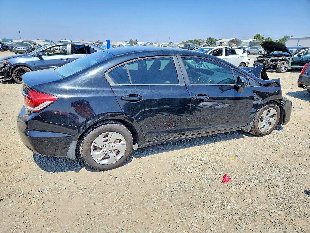 2015 Honda Civic Lx Black vin: 19XFB2F54FE064772