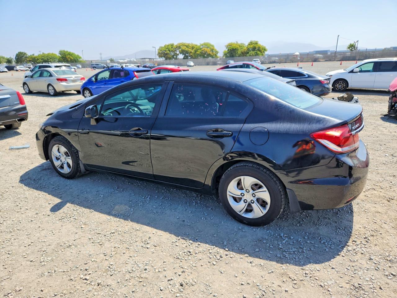 2015 Honda Civic Lx Black vin: 19XFB2F54FE064772