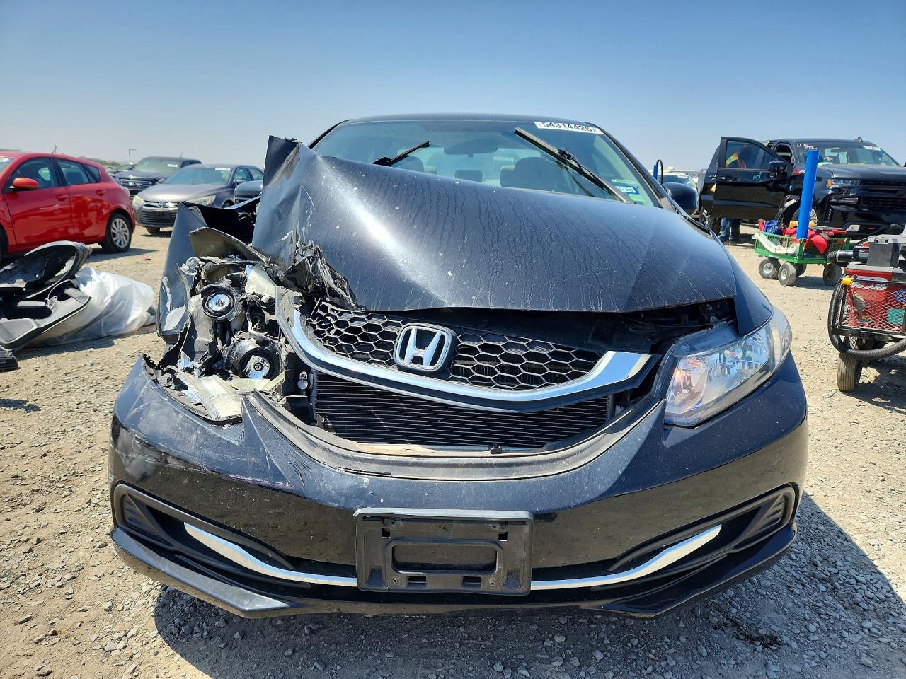 2015 Honda Civic Lx Black vin: 19XFB2F54FE064772