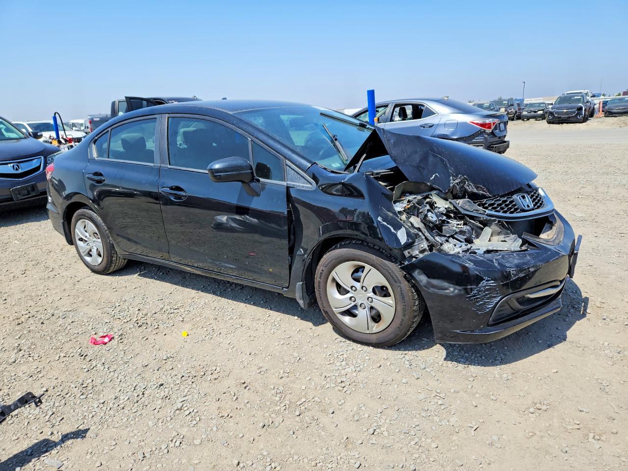 2015 Honda Civic Lx Black vin: 19XFB2F54FE064772