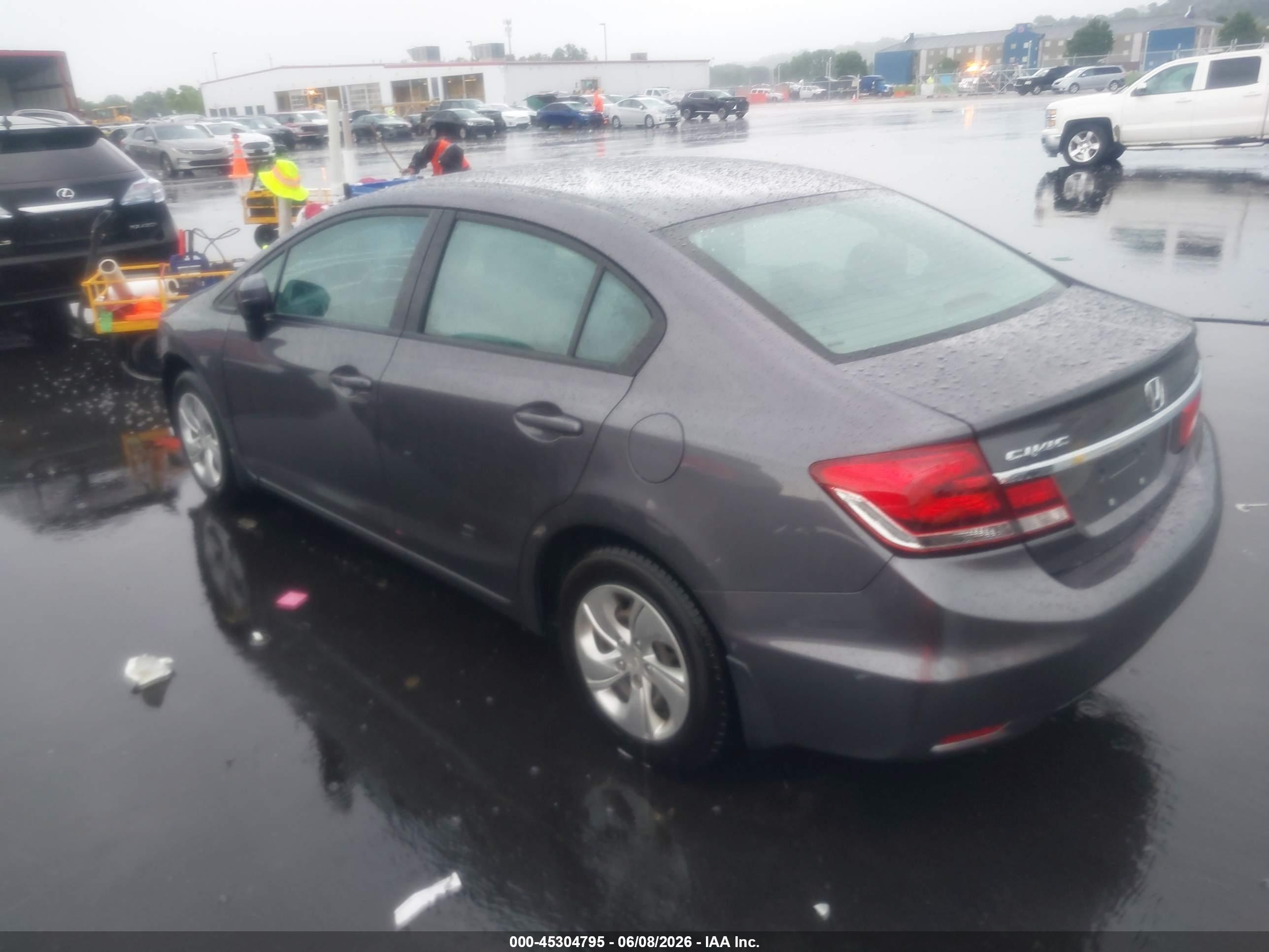 2015 Honda Civic Lx Серый vin: 19XFB2F54FE066893