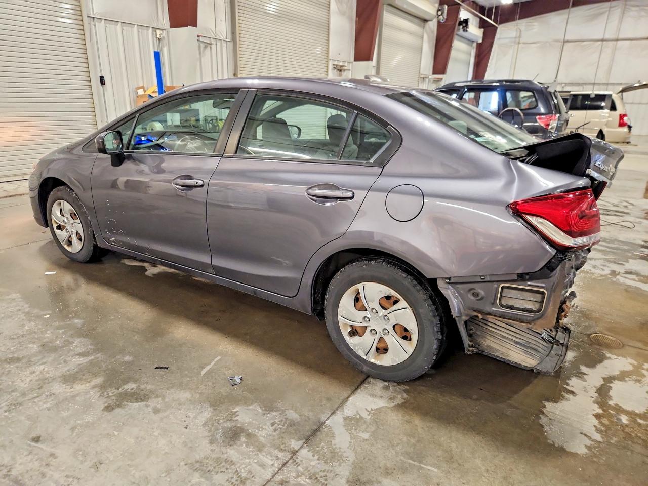2015 Honda Civic Lx Gray vin: 19XFB2F54FE072029