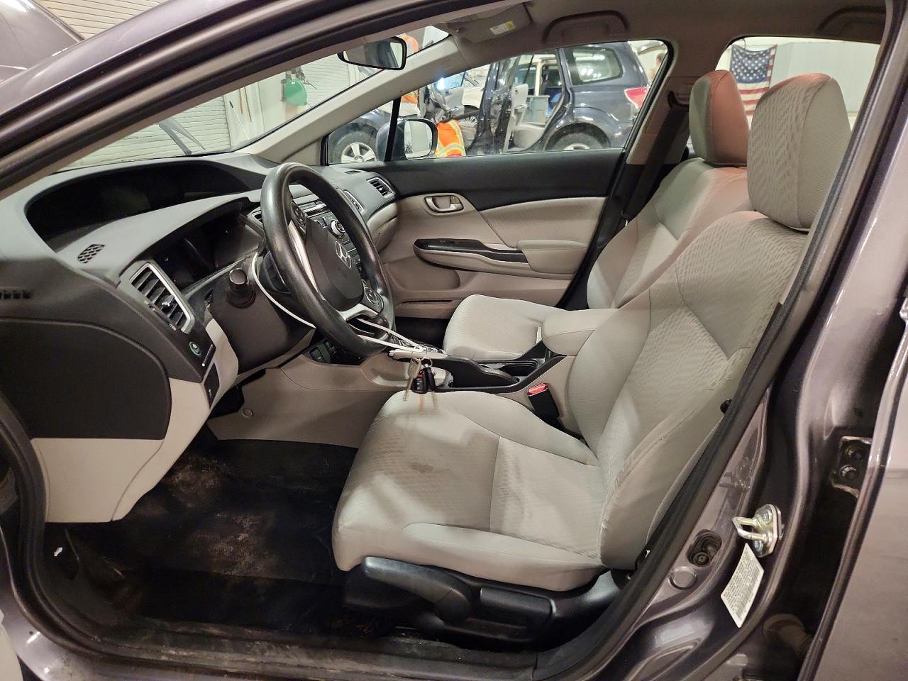 2015 Honda Civic Lx Gray vin: 19XFB2F54FE072029
