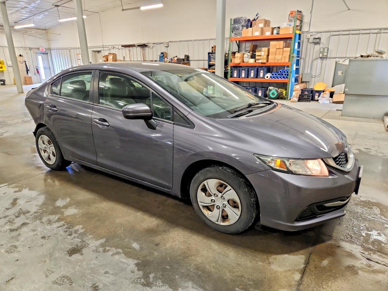 2015 Honda Civic Lx Gray vin: 19XFB2F54FE072029