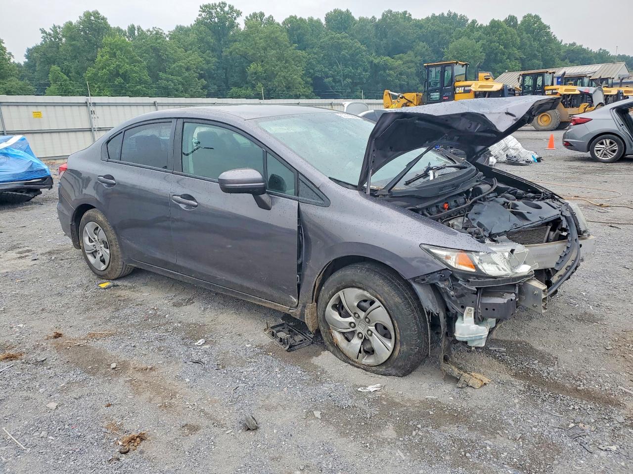 2015 Honda Civic Lx Gray vin: 19XFB2F54FE081619