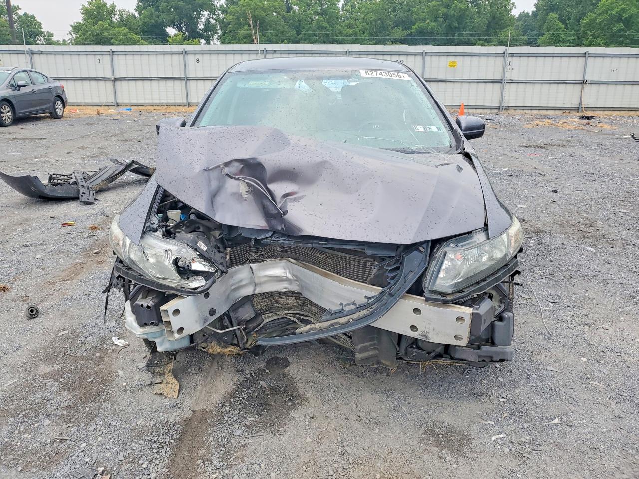 2015 Honda Civic Lx Gray vin: 19XFB2F54FE081619