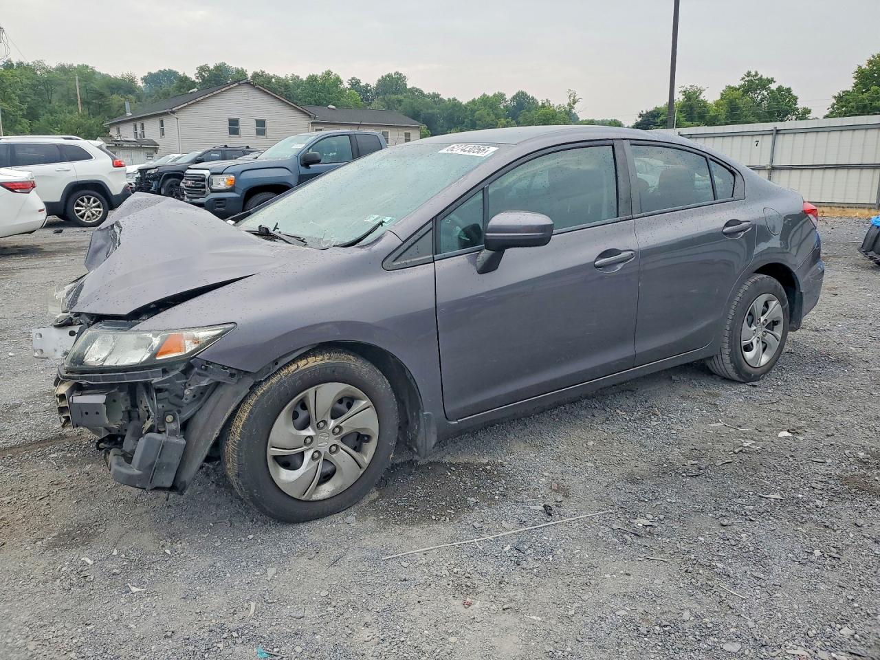 2015 Honda Civic Lx Gray vin: 19XFB2F54FE081619