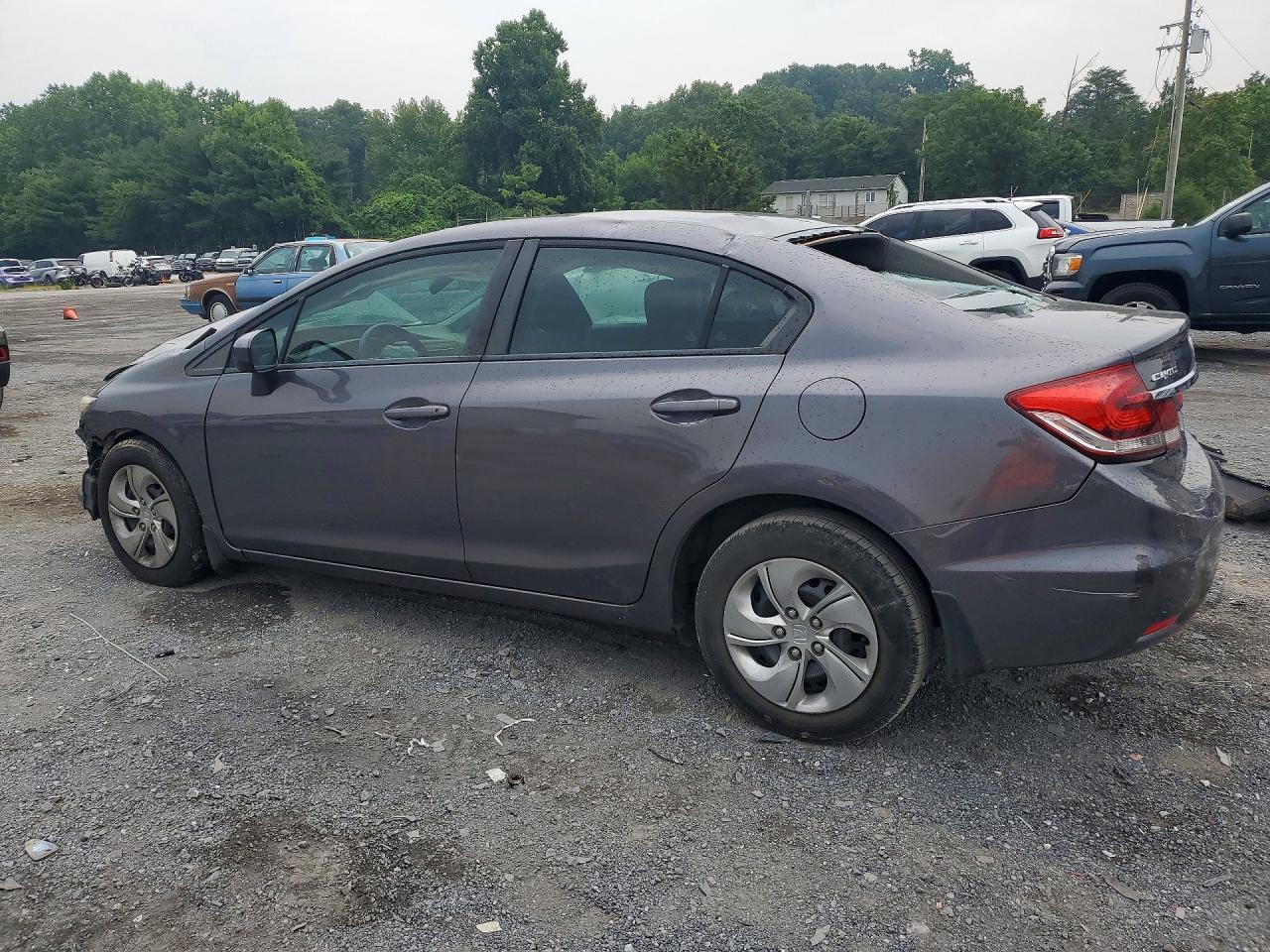 2015 Honda Civic Lx Gray vin: 19XFB2F54FE081619