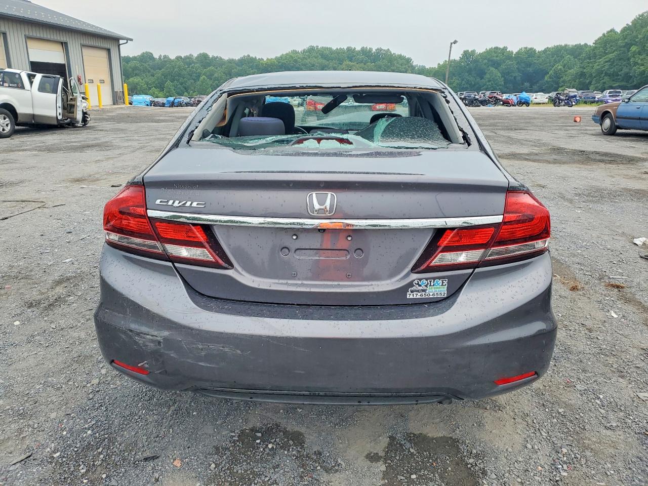 2015 Honda Civic Lx Gray vin: 19XFB2F54FE081619