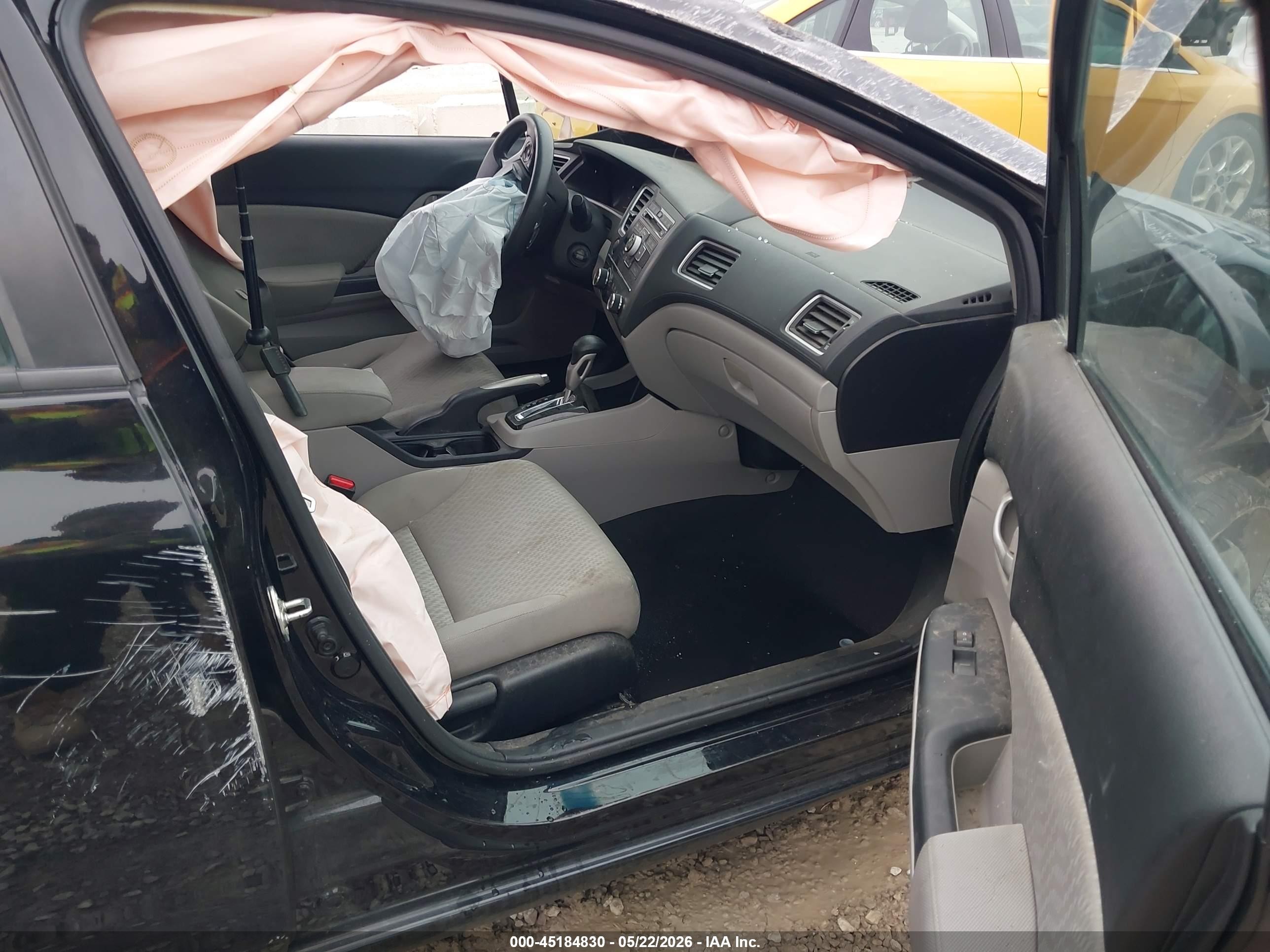 2015 Honda Civic Lx Black vin: 19XFB2F54FE091308