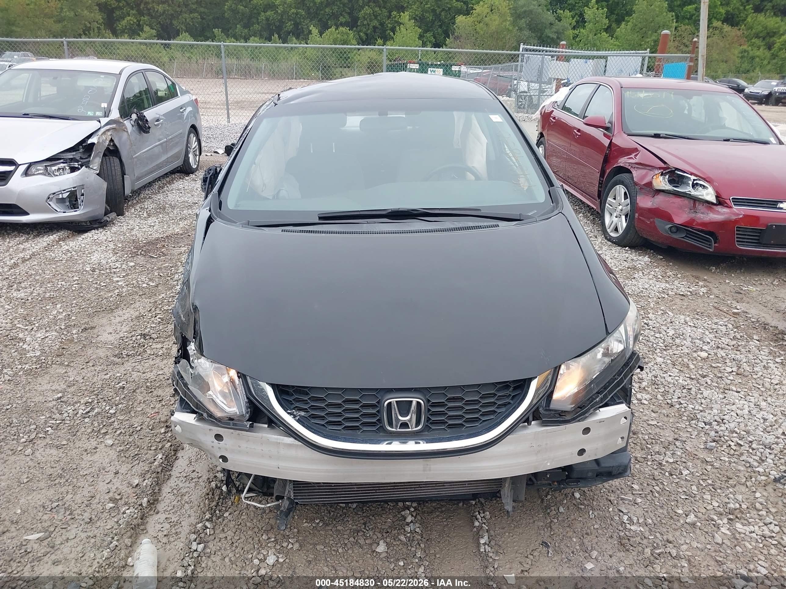 2015 Honda Civic Lx Black vin: 19XFB2F54FE091308