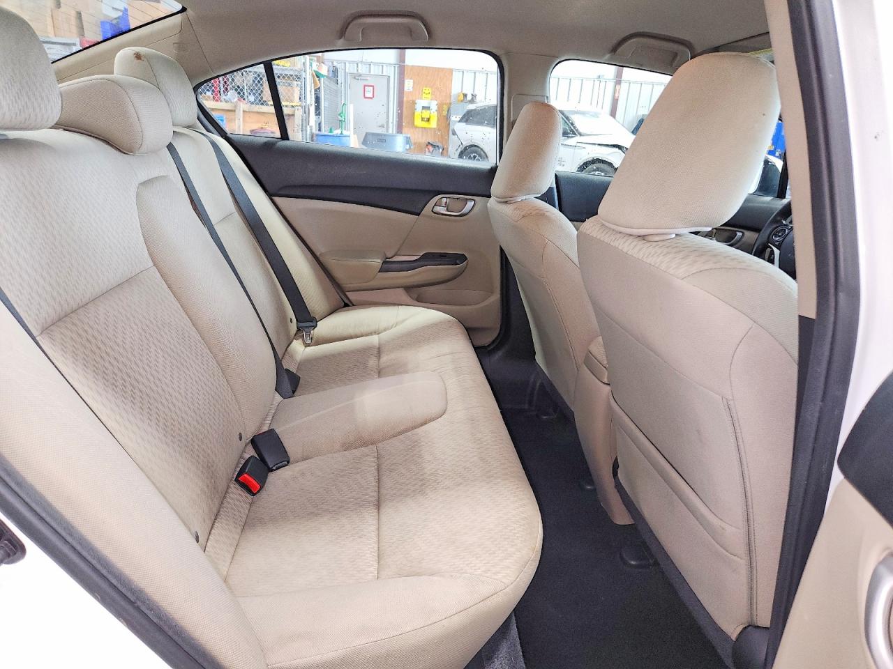 2015 Honda Civic Lx White vin: 19XFB2F54FE092443