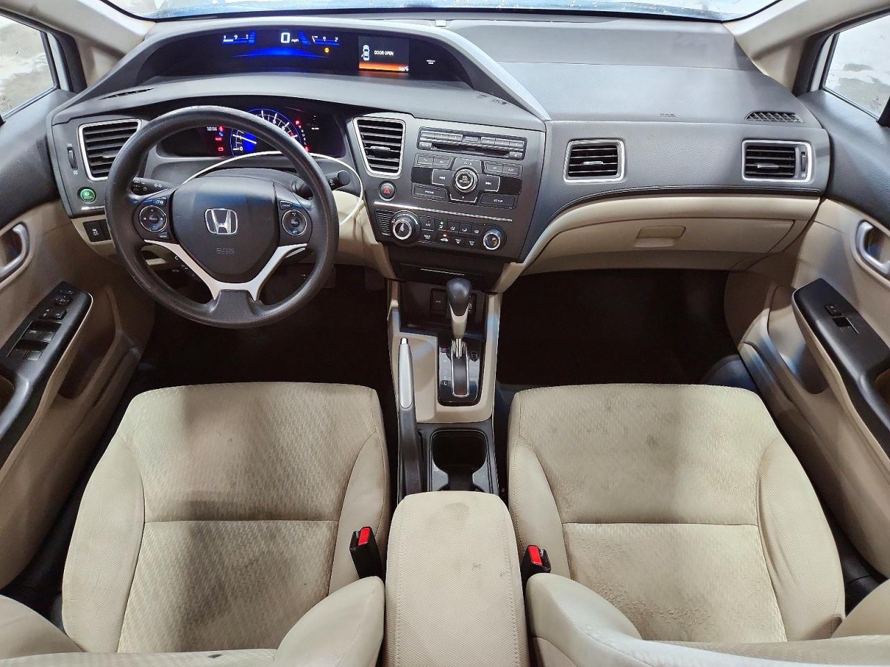 2015 Honda Civic Lx White vin: 19XFB2F54FE092443
