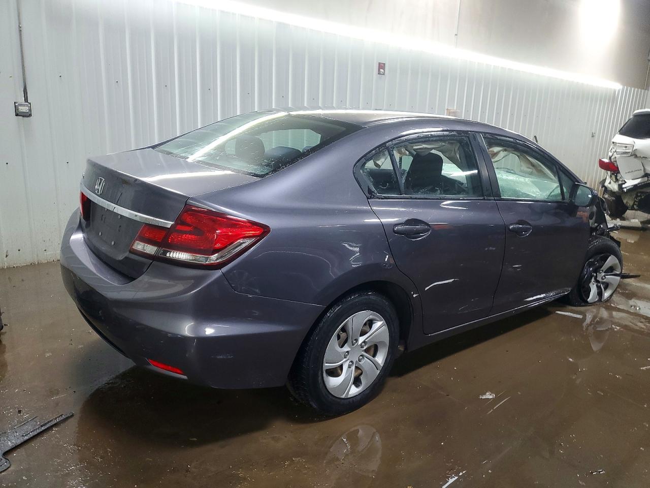 2015 Honda Civic Lx Gray vin: 19XFB2F54FE118491