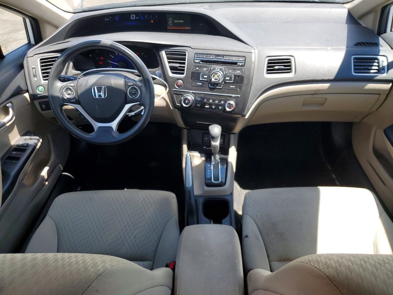 2015 Honda Civic Lx White vin: 19XFB2F54FE206814