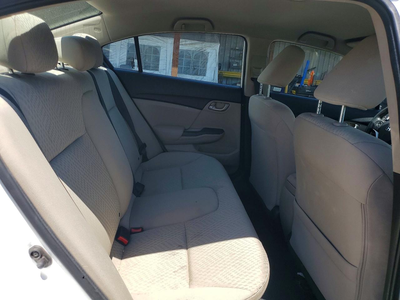 2015 Honda Civic Lx White vin: 19XFB2F54FE206814
