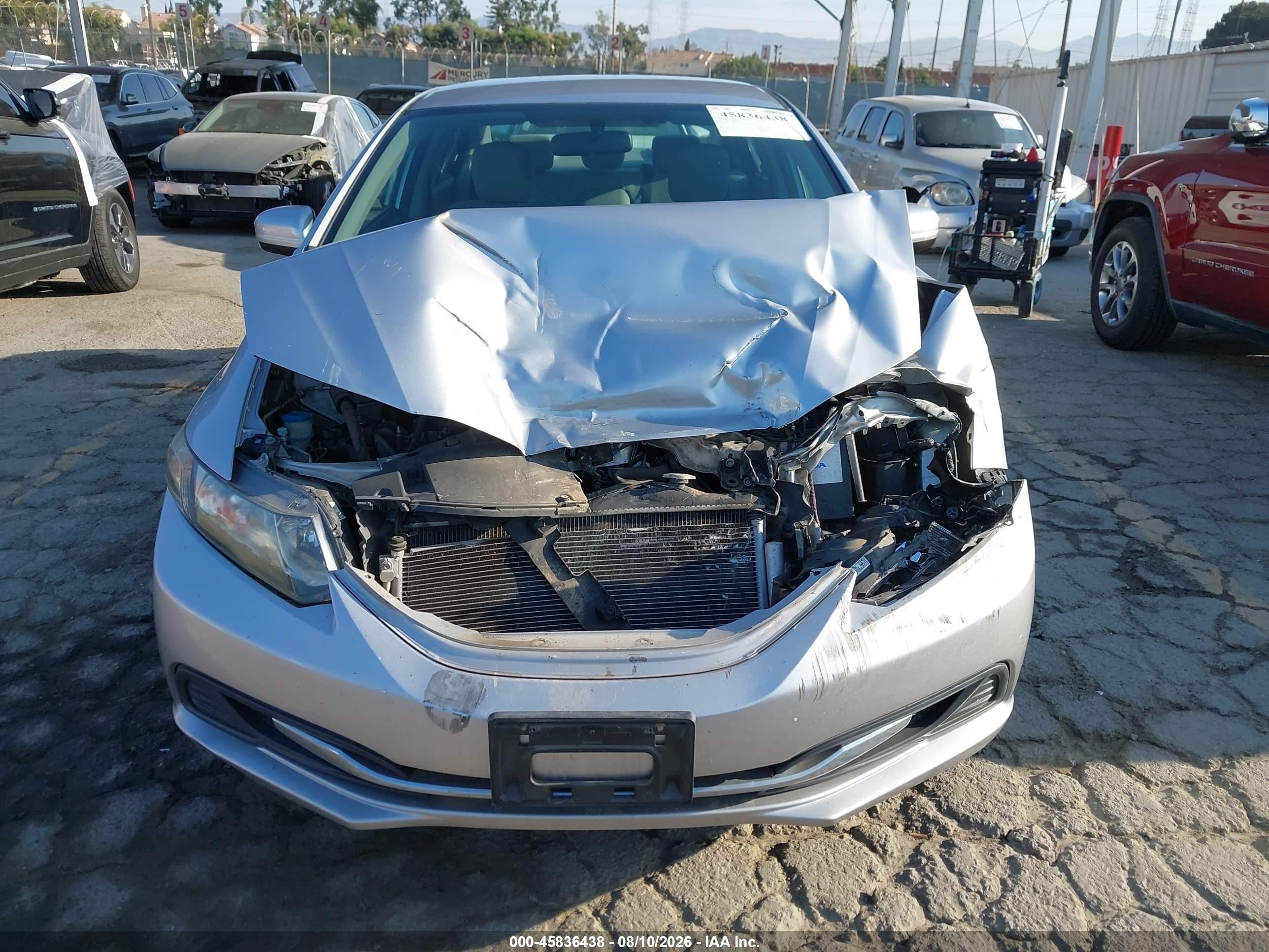 2015 Honda Civic Lx Серебряный vin: 19XFB2F54FE213827
