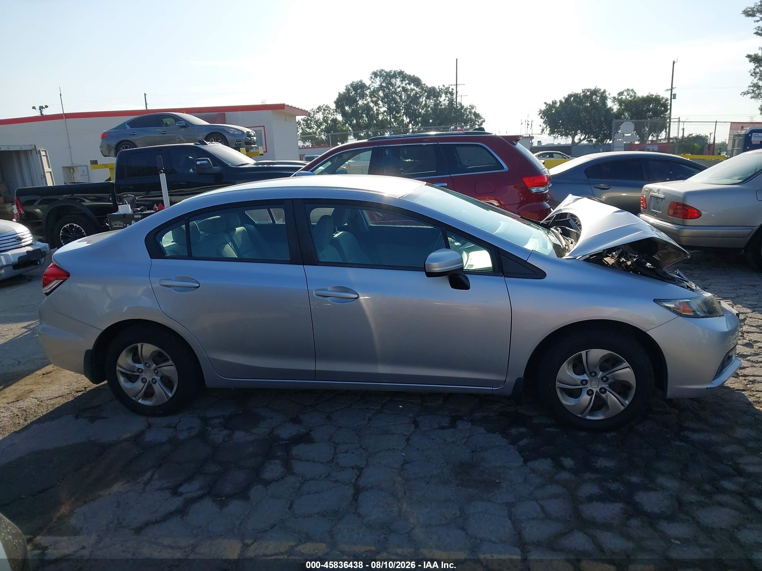 2015 Honda Civic Lx Серебряный vin: 19XFB2F54FE213827