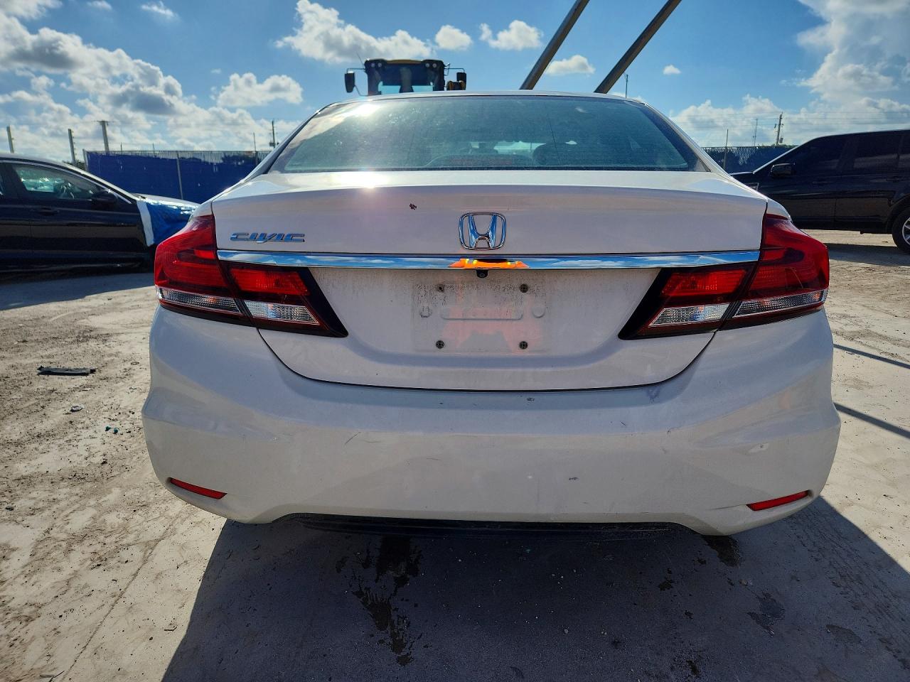 2015 Honda Civic Lx White vin: 19XFB2F54FE222169