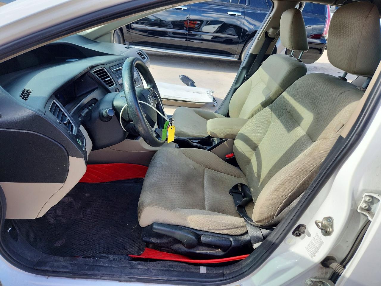 2015 Honda Civic Lx White vin: 19XFB2F54FE222169